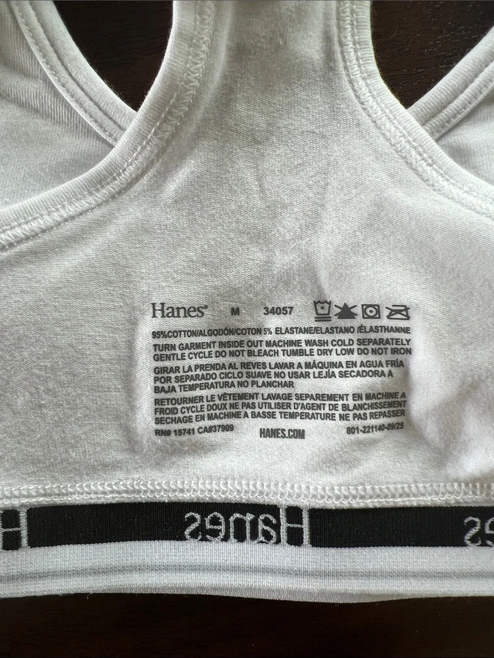 Hanes Girls Cotton Sports Bras - 4 Pack - Size Medium